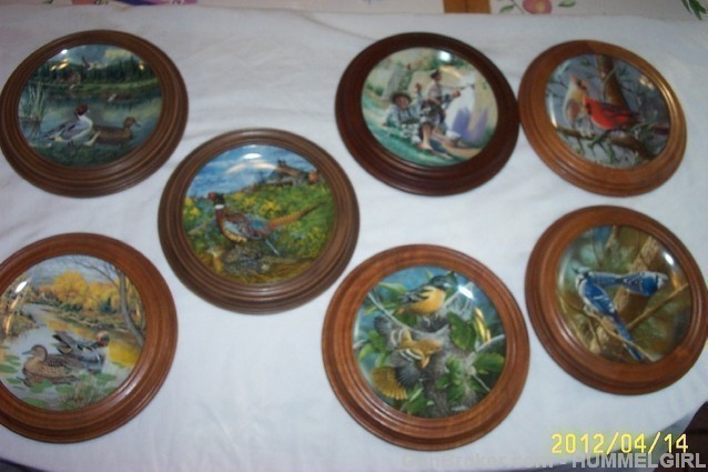 LOT OF 7 WILDLIFE PLATES BY EDWIN M. KNOWLES!-img-0