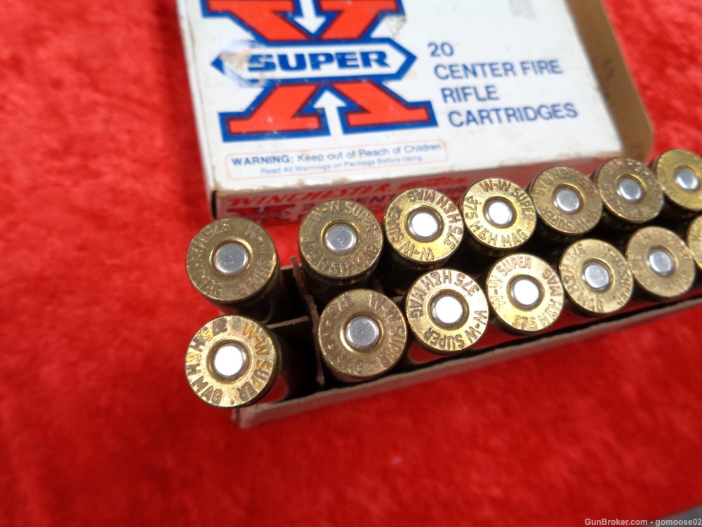 Winchester Super X 375 H&H Magnum Mag Rifle Ammo Box Ammunition I BUY TRADE-img-3