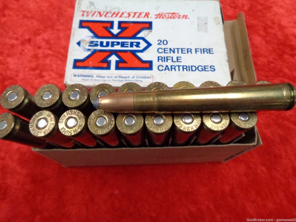 Winchester Super X 375 H&H Magnum Mag Rifle Ammo Box Ammunition I BUY TRADE-img-1