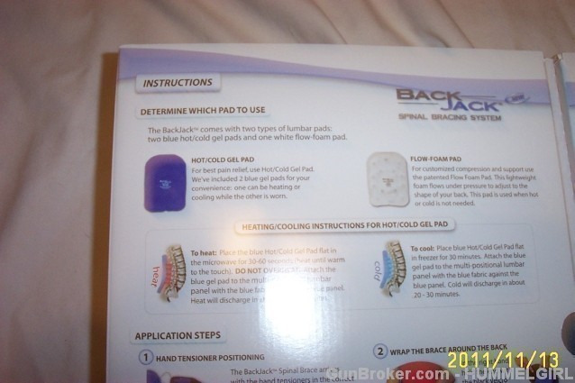 NEW IN BOX BACK JACK SPINAL BRACING SYSTEM M/LARGE-img-6