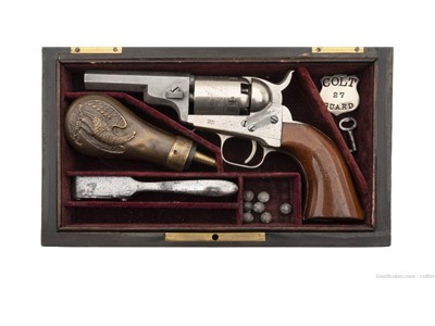 Cased Colt 1849 Pocket “Wells Fargo” Model (AC453) ATX