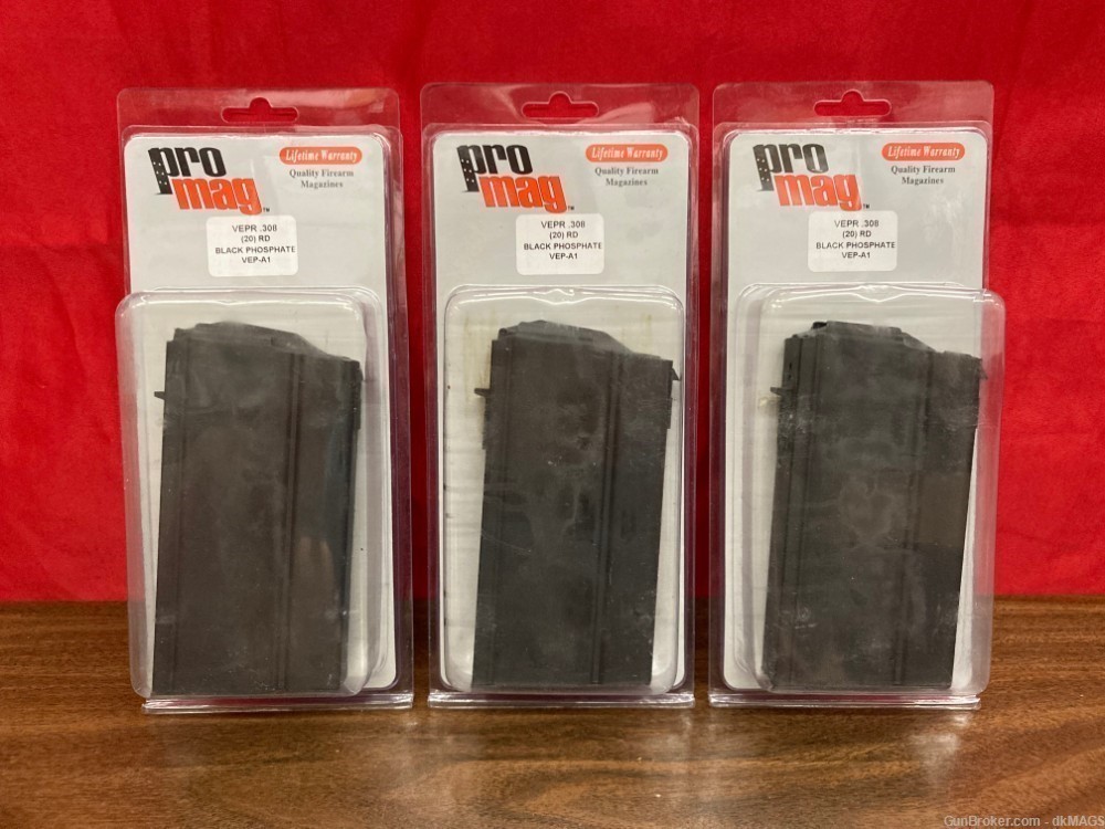3 ProMag Vepr .308 20rd steel Mags 7.62x51 VEP-A1-img-0