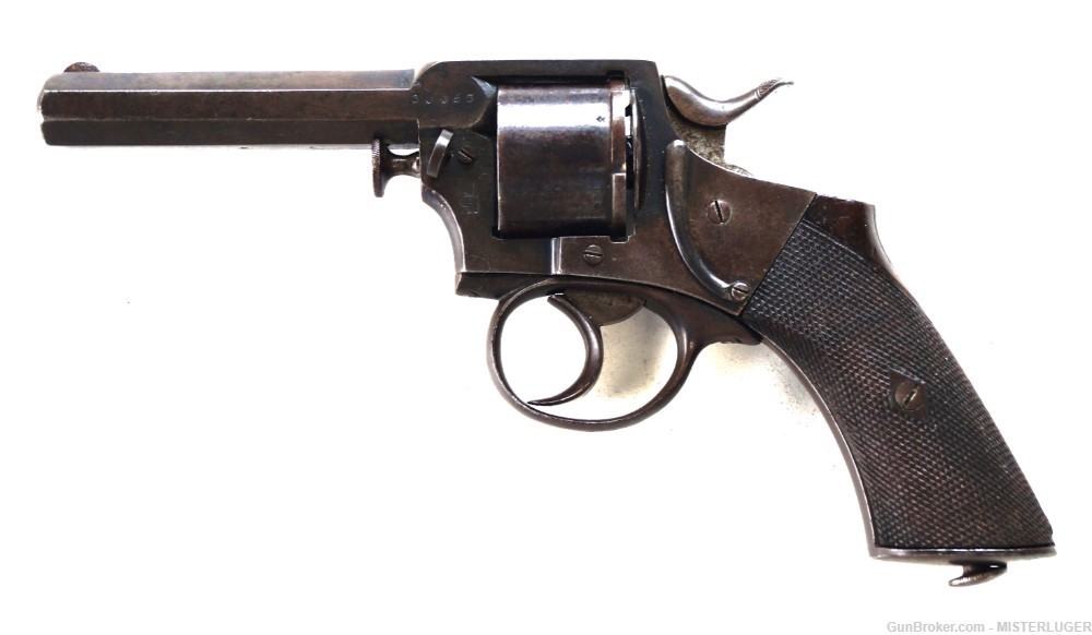 WEBLEY SOLID FRAME REVOLVER - ANTIQUE WITH AMMO-img-0