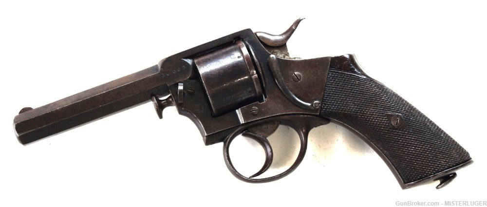 WEBLEY SOLID FRAME REVOLVER - ANTIQUE WITH AMMO-img-1