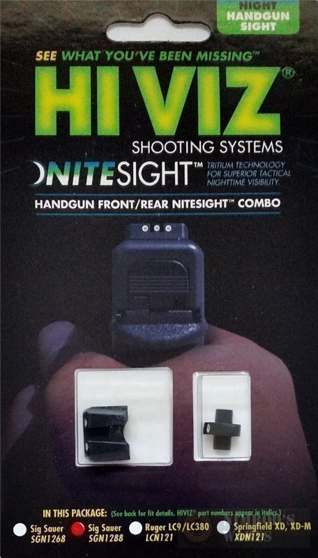 HiViz NITESIGHT Set Sig P-Series Handguns SGN1288-img-0