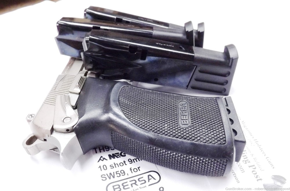 Mec-Gar 10 Shot Magazine fits Bersa Thunder 9 Pistols 9mm S&W 59 5906 Mod-img-7