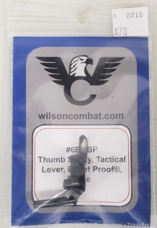 Wilson Combat 1911 thumb safety bullet proof blue 6BNBP-img-0