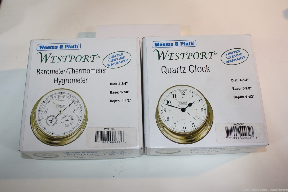 Time and weather instruments, New In Box, by Weems & Plath-img-0