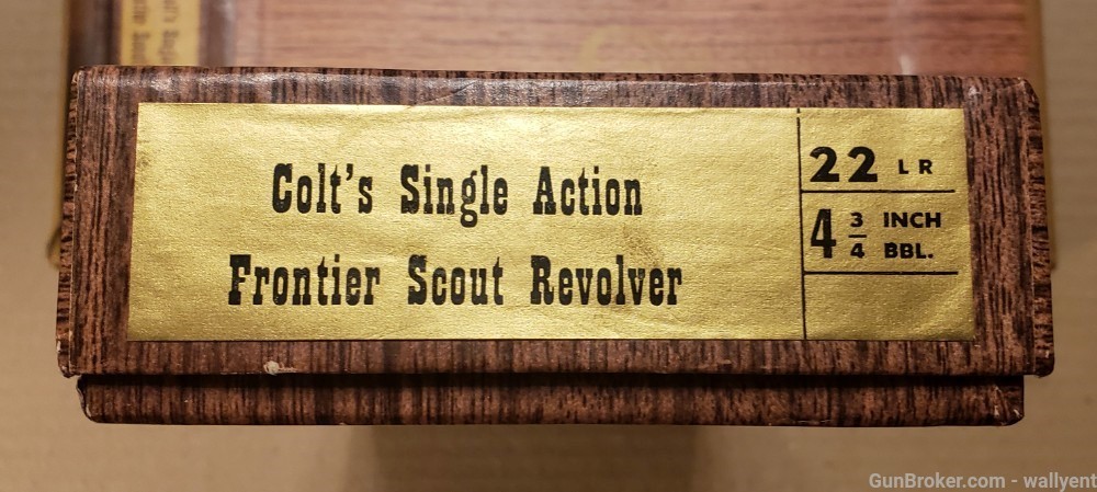 Colt Single Action Frontier Scout Revolver Box with Papers factory original-img-2