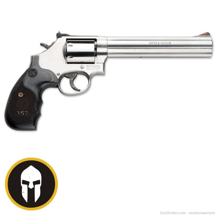 Smith & Wesson 686 Plus - 7" Barrel (.357 Mag) - 7-Shot - Stainless/Wood-img-0