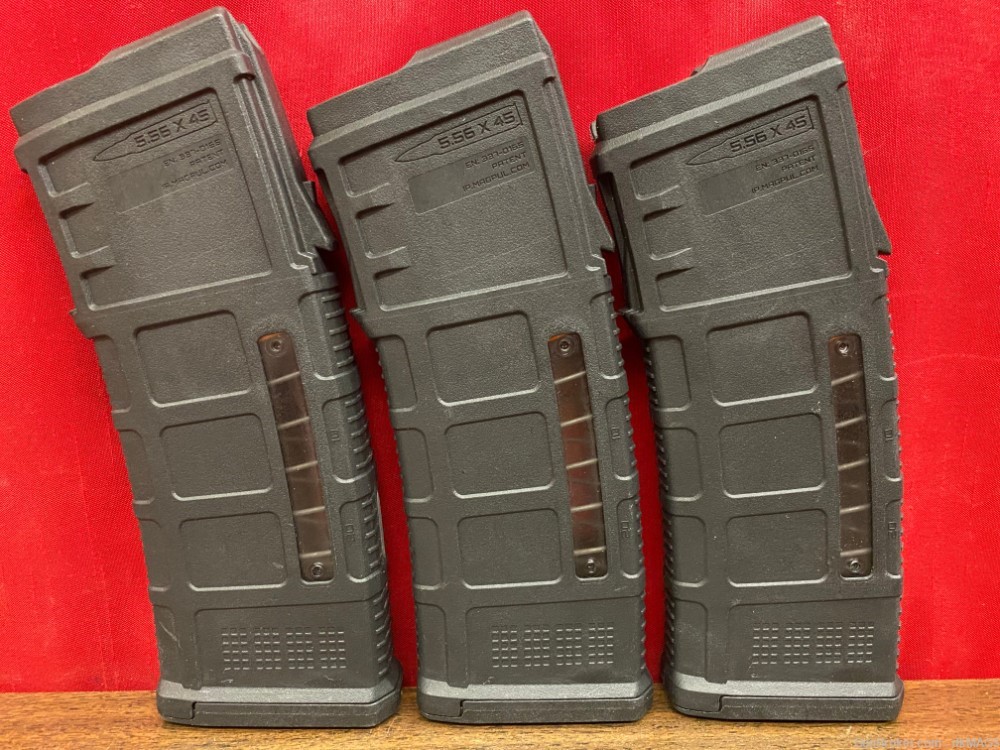 3 Magpul M3 Steyr AUG 5.56/.223 30rd Windowed PMAG Magazines Mags Clips Blk-img-3
