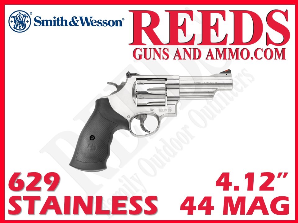 Smith  Wesson 629 Revolver Stainless 44 Mag 4.12in 6 Shot 163603-img-0