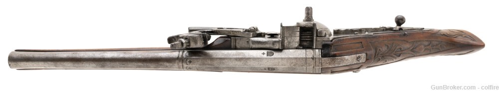Very Scarce Wheellock Pistol W/ “Fishtail” Butt (AH8192)-img-3