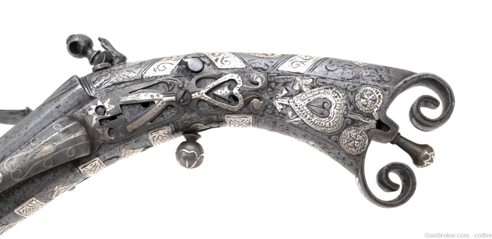 Beautiful Early Large Scottish Pistol by John Campbell of Doune (AH6514)-img-5