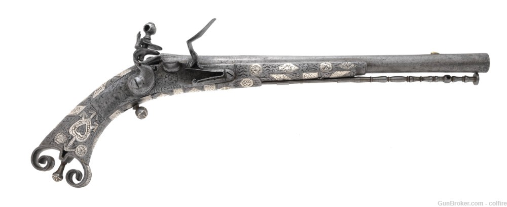 Beautiful Early Large Scottish Pistol by John Campbell of Doune (AH6514)-img-0