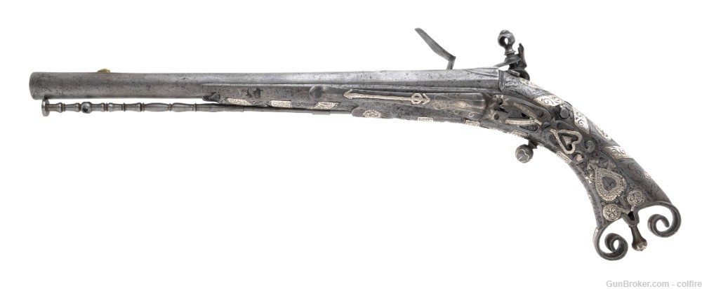 Beautiful Early Large Scottish Pistol by John Campbell of Doune (AH6514)-img-1
