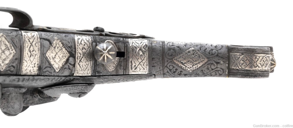 Beautiful Early Large Scottish Pistol by John Campbell of Doune (AH6514)-img-4