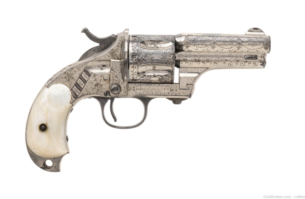 Merwin & Hulbert Engraved Second Model Pocket Army .44-40 Revolver (AH4574)-img-1
