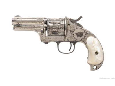 Merwin & Hulbert Engraved Second Model Pocket Army .44-40 Revolver (AH4574)