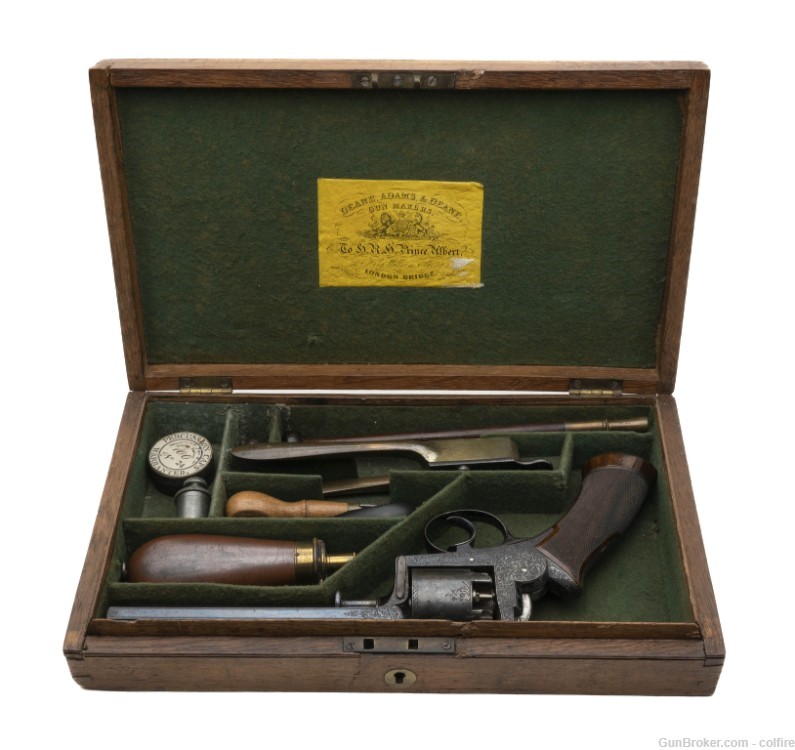 Factory Cased and Engraved Adams revolver (AH5870)-img-1