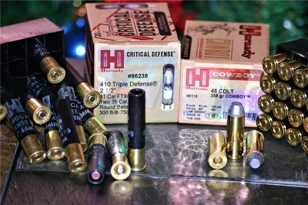 410 + 45 LC HORNADY JUDGE AMMO PERSONAL PROTECT 410 SHOT + 45 COLT COWBOY-img-3