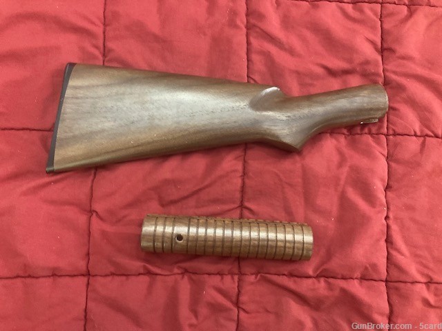 Custom Winchester 1897 Pump Custom Calro Walnut Stock Set-img-0