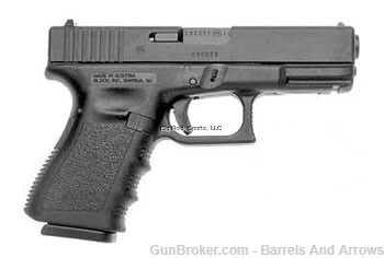 Glock UI2350203 G23 Gen3 Semi Auto Pistol, 40 S&W 4" BBL, Poly Black Frame-img-0
