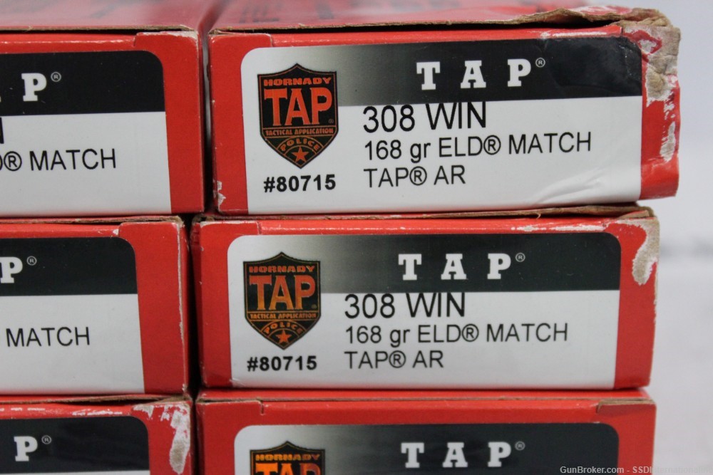 Hornady TAP 308win ELD Match 80715 DL/Adult Signature Required!-img-1