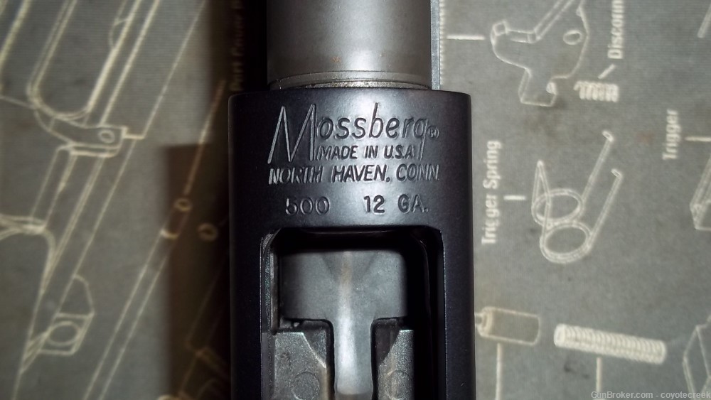 MOSSBERG 500 SLUG GUN FULLY RIFLED PORTED BARREL NICE 12GA-img-22
