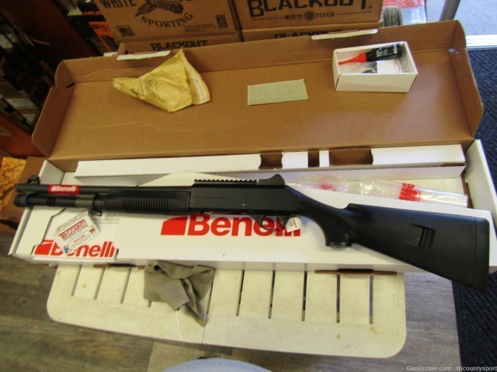 Benelli M4 Tactical 12GA 3" 18.5" Black 5+1 Semi-Auto Shotgun 11703-img-2