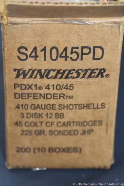 Winchester Defender Elite 410GA & 45LC Ammunition 200RD Ammo Case 45 COLT-img-7