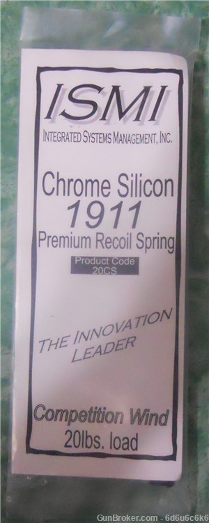 1911 RECOIL SPRING - 20lb. Chrome silicon-img-0