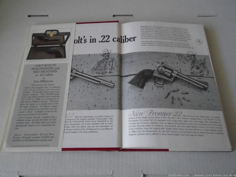 Rare 1st. Edition Colt Scouts, Peacemakers & New Frontiers in .22 Cal book!-img-3