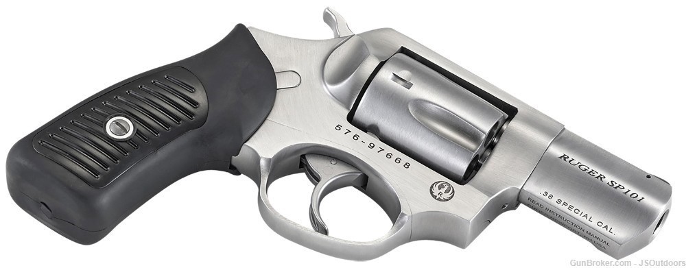 Ruger SP101 38sp+P 2.25" Satin Finish 5 Round Revolver-img-2