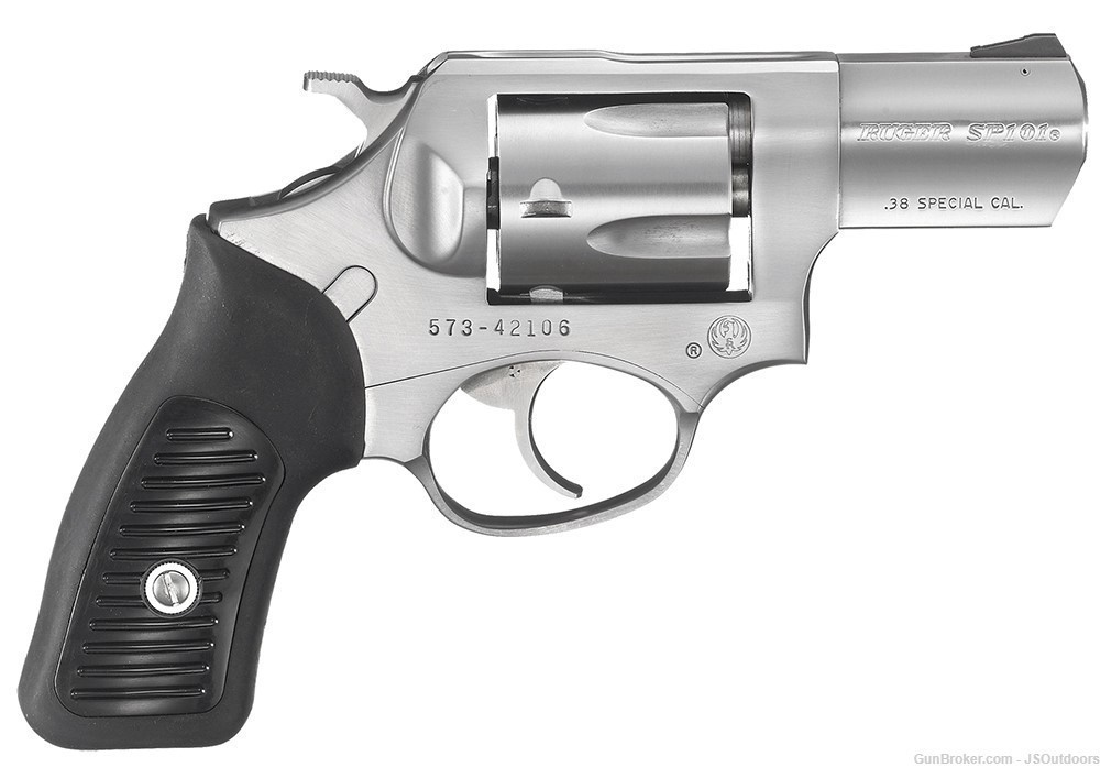 Ruger SP101 38sp+P 2.25" Satin Finish 5 Round Revolver-img-1