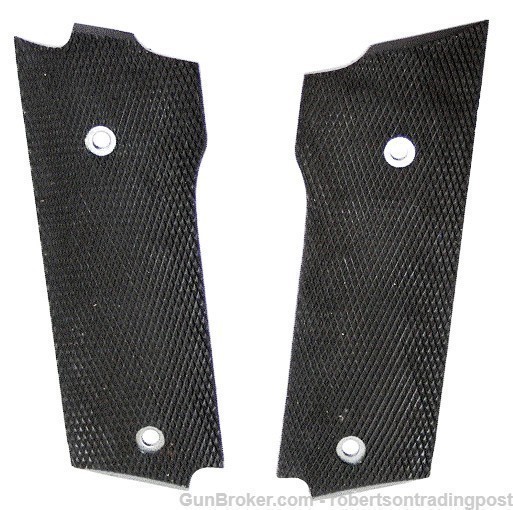 Uncle Mike’s Rubber Checkered Grips for S&W 59 459 659 1980’s Mint 59505-img-1