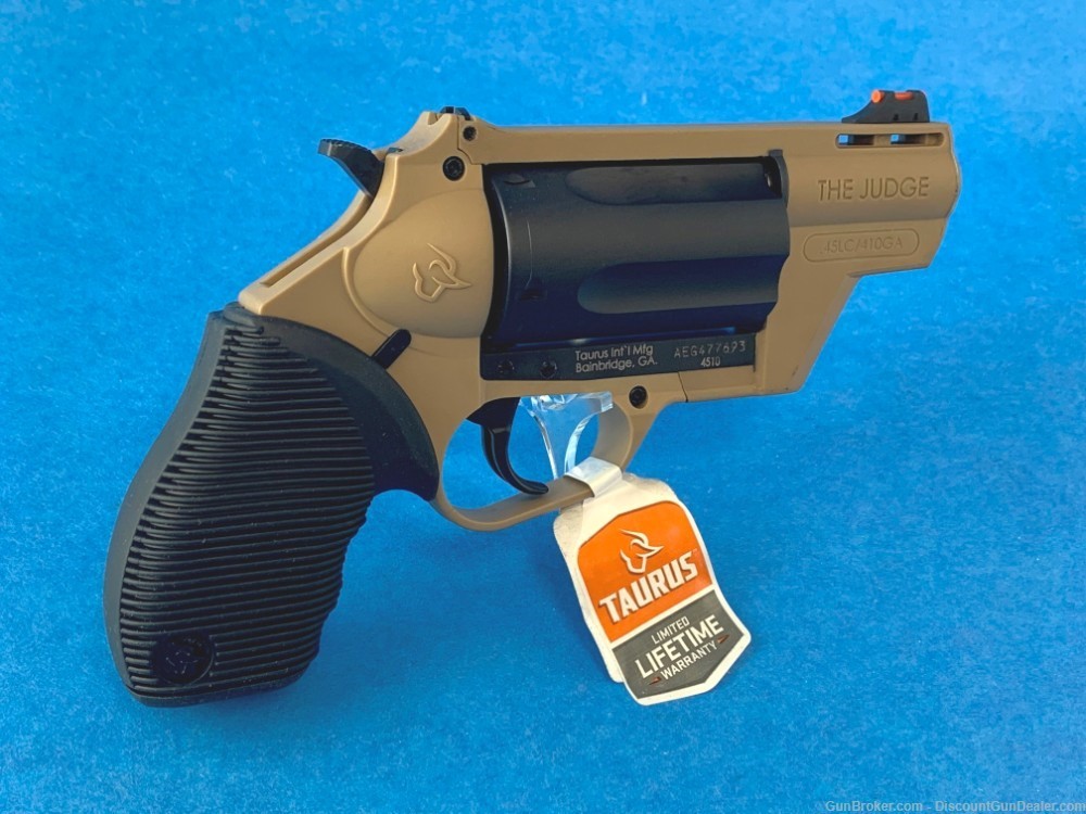 Taurus Judge Public Defender Poly 2.5" FDE .45 Colt / .410 5 Rd-img-0