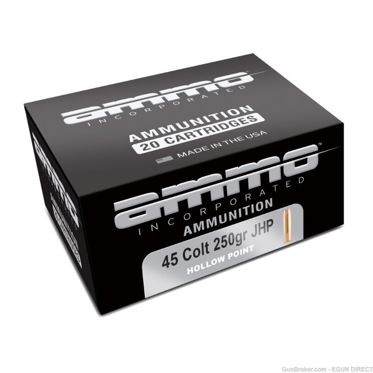 Ammo Inc Signature 45 Long Colt 250gr Jacketed Hollow Point - 20rd-img-0