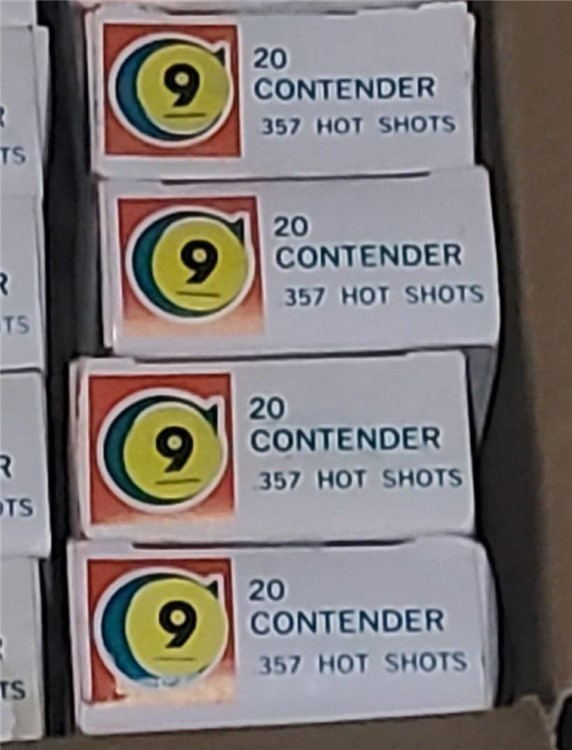Thompson Contender Hot Shots 357 no. 9 20 rds. RARE-img-0