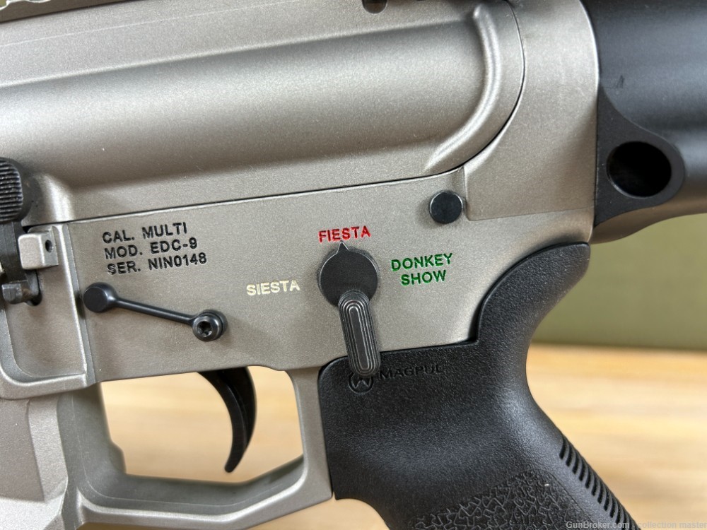 EDC Tactical LLC Model EDC-9 AR-15 Pistol SB Brace 9MM Custom Fiesta Glock -img-11