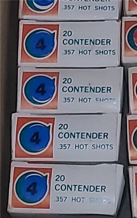 Thompson Contender Hot Shots 357 no. 4 20 rds. RARE-img-0