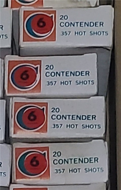 Thompson Contender Hot Shots 357 no. 6 20 rds. RARE-img-0