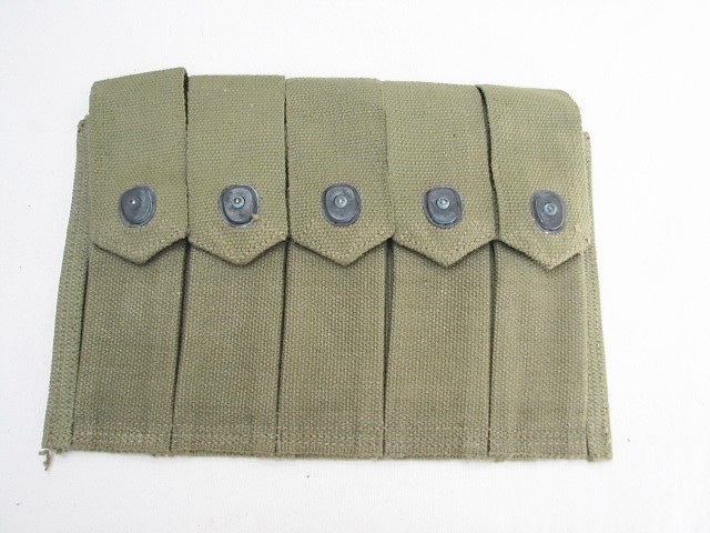 original WWII Thompson SMG 20rd magazine pouch-img-0
