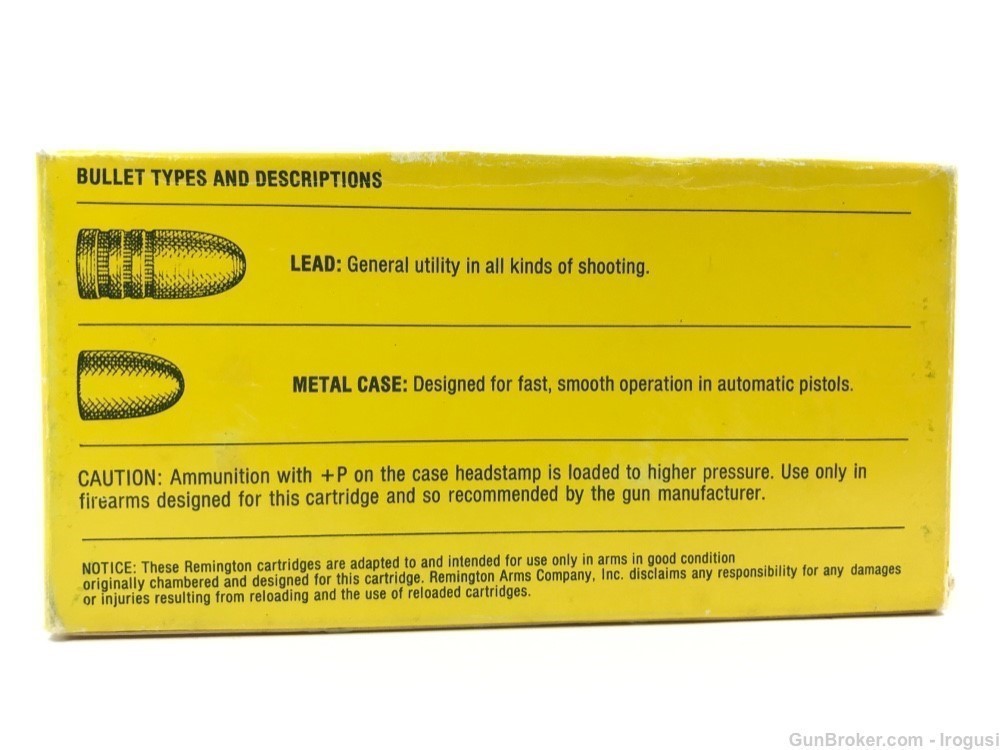 1974-84 Remington .38 Super Auto +P 130 Gr Metal Case FULL Box 953-LP-img-2