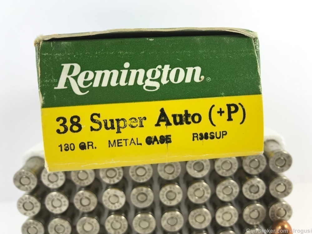 1974-84 Remington .38 Super Auto +P 130 Gr Metal Case FULL Box 953-LP-img-4