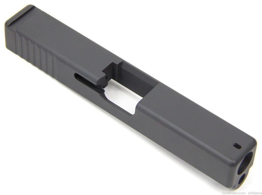 Slide for Glock 19 Gen3 w/ Dovetail & OEM Rear Serrations in Black Cerakote-img-0
