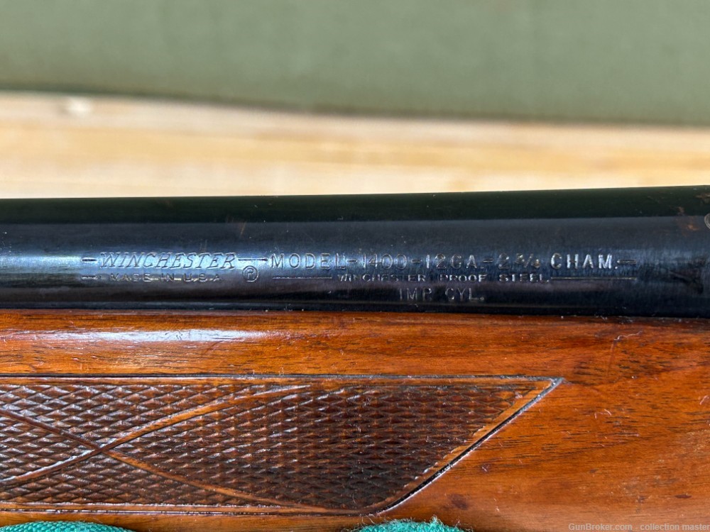Winchester Model 1400 Semi Auto Shotgun 12 Gauge 26" Brl ADJ Choke Used -img-13