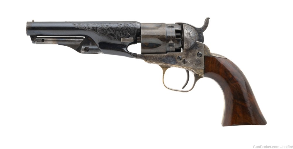 Factory Engraved Cased Colt 1862 Police Presentation (C11561)-img-2