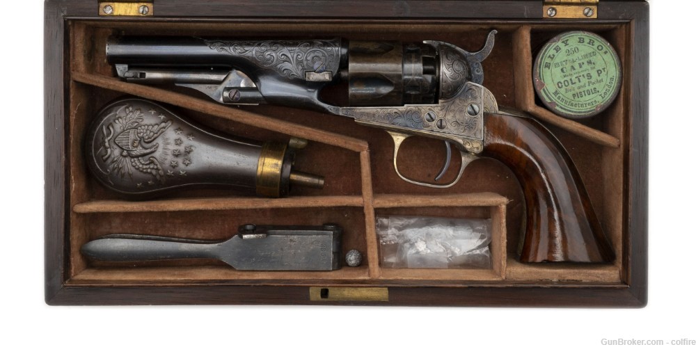 Factory Engraved Cased Colt 1862 Police Presentation (C11561)-img-0