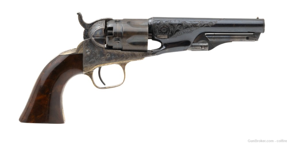 Factory Engraved Cased Colt 1862 Police Presentation (C11561)-img-1